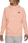 Nike Sportswear Pullover Hoodie In Apricot Agate/grey