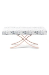 ARISTOT CARRARA RECTANGULAR OTTOMAN TOP,70504