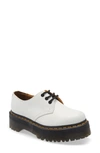 Dr. Martens' 1461 Quad Smooth Leather Platform Oxford In White