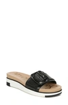 Sam Edelman Women's Ariane Slip On Buckled Wedge Sandals In Black