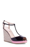 FENDI 'ELODIE' T-STRAP WEDGE SANDAL,8V5191-5YK