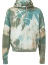 JOHN ELLIOTT TIE-DYE EFFECT DRAWSTRING HOODIE