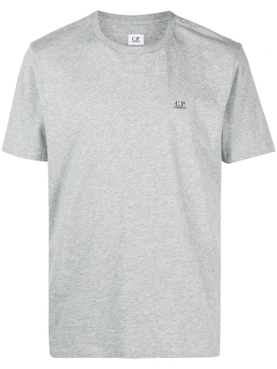 C.p. Company Logo Print T-shirt In Grey