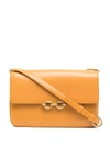 Saint Laurent Chain-detail Crossbody Bag In Yellow