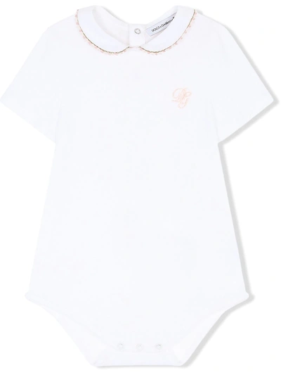 DOLCE & GABBANA DG-EMBROIDERED JERSEY BABYGROW