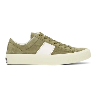 Tom Ford Green Cambridge Low-top Sneakers