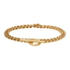 ALL BLUES GOLD POLISHED ROPE BRACELET