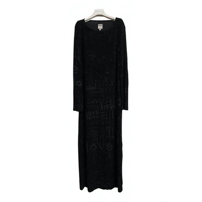Pre-owned Moschino Cheap And Chic Velvet Maxi Dress In Black