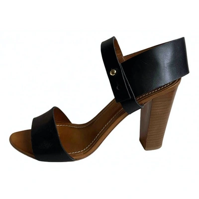 Pre-owned Lemaire Leather Sandals In Black
