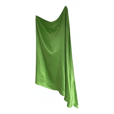 Pre-owned Bernadette Green Silk Dress