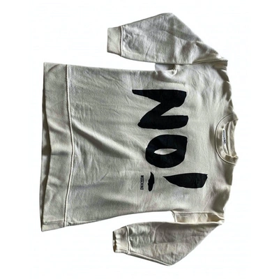 Pre-owned Moschino Cheap And Chic Sweatshirt In Ecru