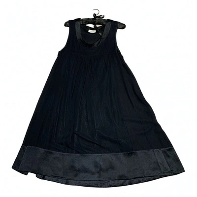 Pre-owned Steffen Schraut Silk Mini Dress In Black