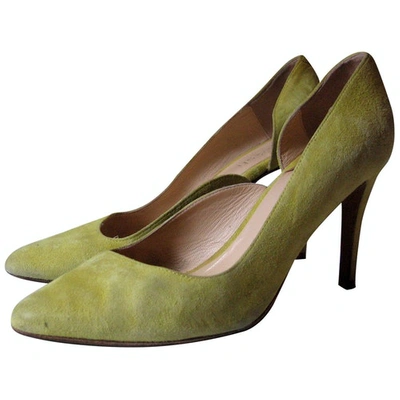 Pre-owned Ba&sh Leather Heels In Yellow
