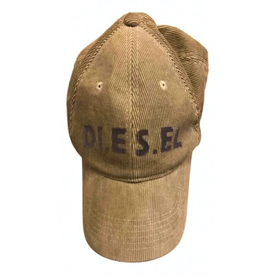 Pre-owned Diesel Hat In Beige