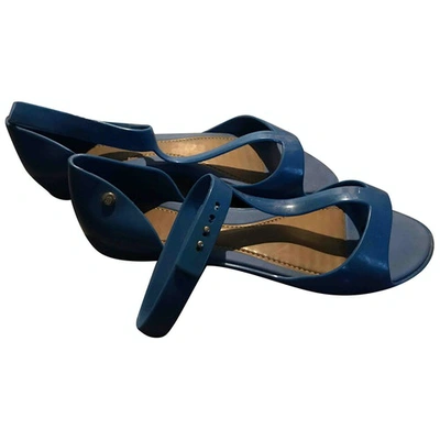 Pre-owned Melissa Sandals In Blue