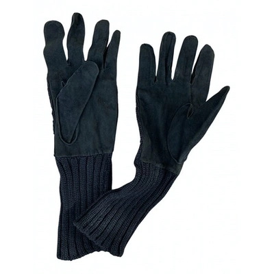 Pre-owned Costume National Gloves In Black