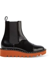 STELLA MCCARTNEY Faux patent-leather Chelsea boots