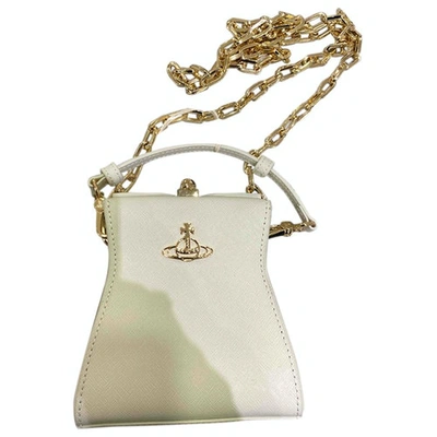 Pre-owned Vivienne Westwood Ecru Leather Handbag