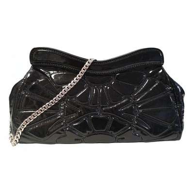 Pre-owned Miu Miu Patent Leather Handbag In Black