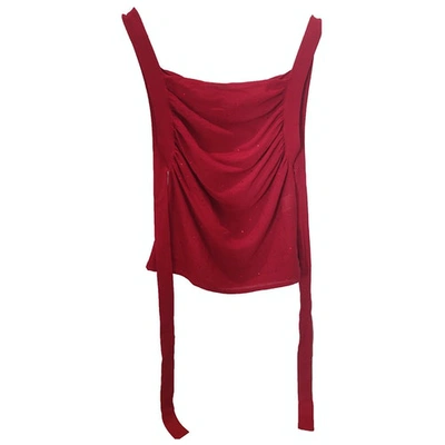Pre-owned Moschino Camisole In Red