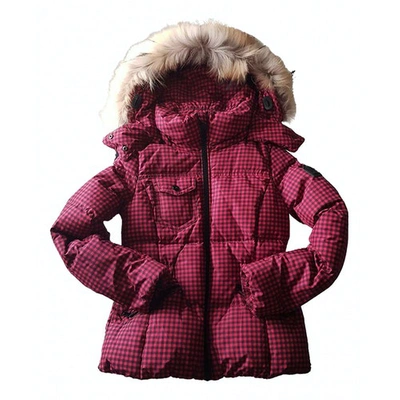 Pre-owned Coach Puffer In Red