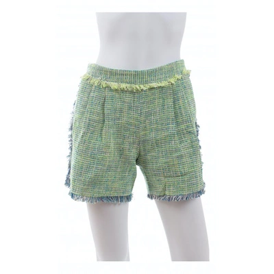 Pre-owned Msgm Tweed Shorts In Multicolour