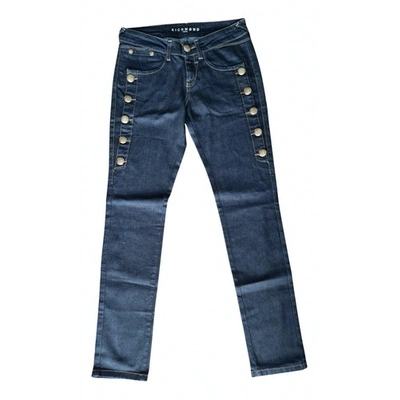 Pre-owned John Richmond Slim Jeans In Blue
