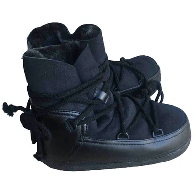 Pre-owned Ikkii Cloth Boots In Black