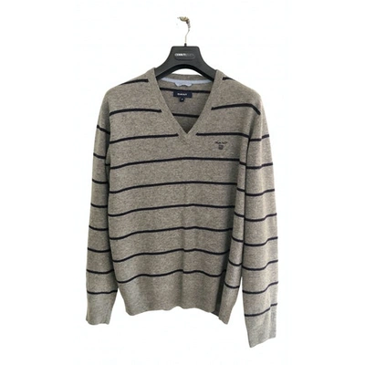Pre-owned Gant Wool Sweatshirt In Grey