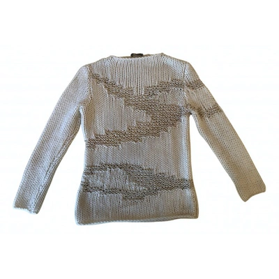 Pre-owned Genny Cashmere Jumper In Beige