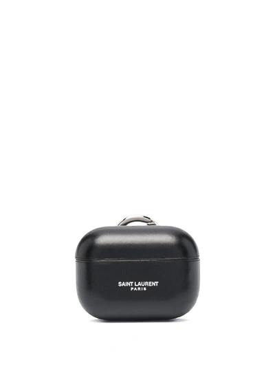 Saint Laurent Airpods Pro Logo印花保护壳 In Black