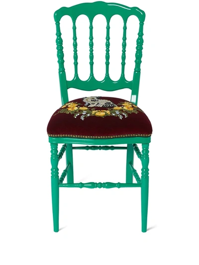 Gucci Francesina Padded Chair In Green