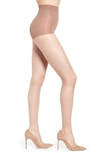 Natori Exceptionally 2-pack Sheer Control Top Tights In Honey