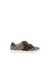 GUCCI BROWN SNEAKERS IN GG FABRIC