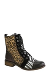 Unity In Diversity Liberty Combat Boot In Fauna Combo Leather