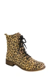 Unity In Diversity Liberty Combat Boot In Leopard Leather