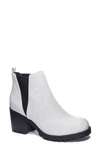 Dirty Laundry Levi Block Heel Chelsea Boot In Grey Faux Leather