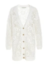 ERMANNO SCERVINO V-NECK LACE CARDIGAN IN WHITE