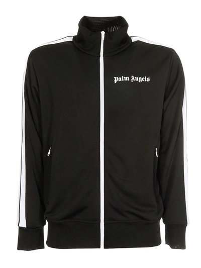 Palm Angels Classic Track Jacket In Black,white