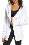 Blanc Noir Surfside Traveler Hooded Jacket In White