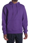 Champion Power Blend Fleece Pullover Hoodie In Purple