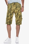 X-ray Xray Belted Snap Button Cargo Shorts In Desert Camo