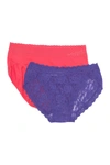Hanky Panky Full Bottom V-bikini Panties In Pink Grapefruit/wild