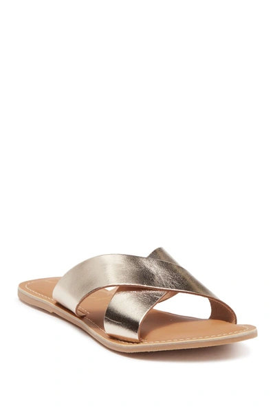 Coconuts By Matisse Pebble Slide Sandal In Gold