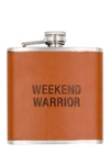 ABOUT FACE DESIGNS WEEKEND WARRIOR WRAPPED FLASK,672649229311