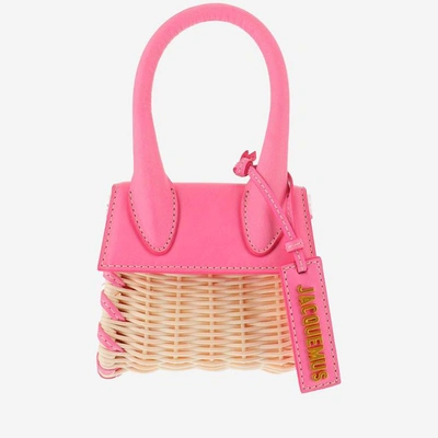 Jacquemus Women's Pink Leather Handbag In Rosa