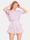 Loveshackfancy Natasha Mini Dress In Violet Splash