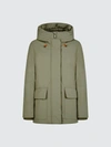Save The Duck Women's Hooded Winter Parka In Smeg In Green