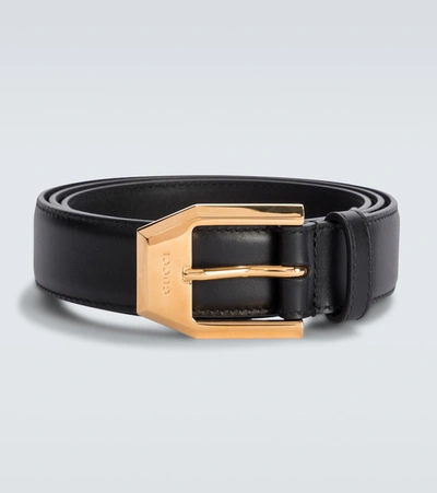 Gucci Leather Belt In Nero
