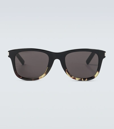 Saint Laurent Tortoiseshell Acetate Sunglasses In Brown
